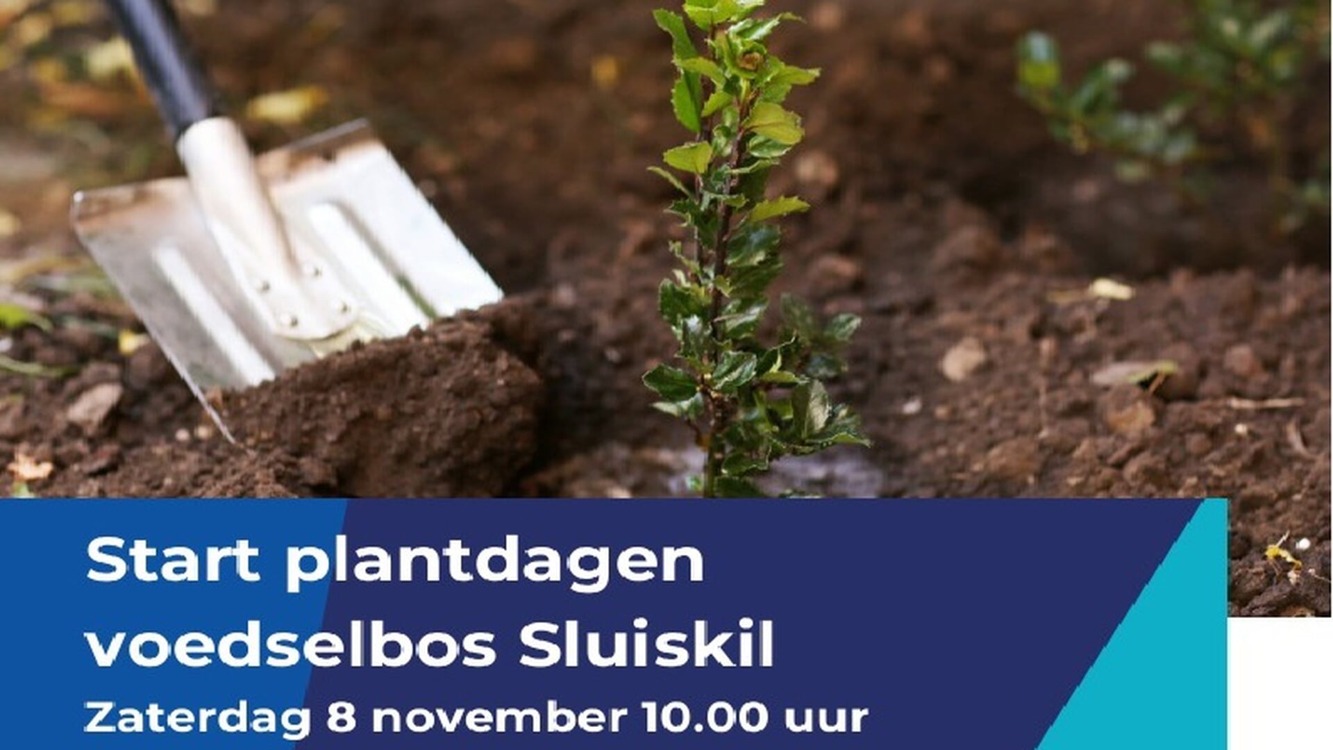 1e plantdag van het 100 jaar Rotary voedselbos