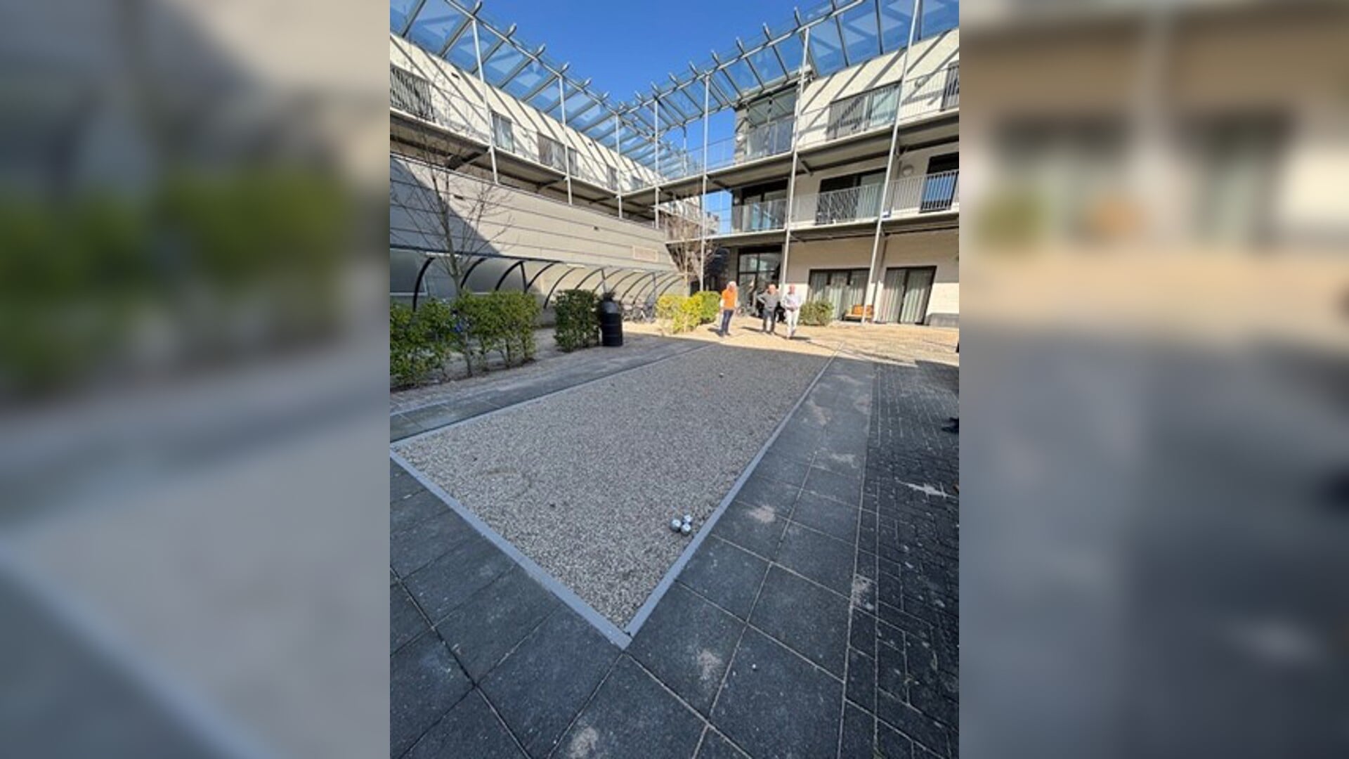 Jeu de boules baan voor ’t Huys te Hoecke gereed