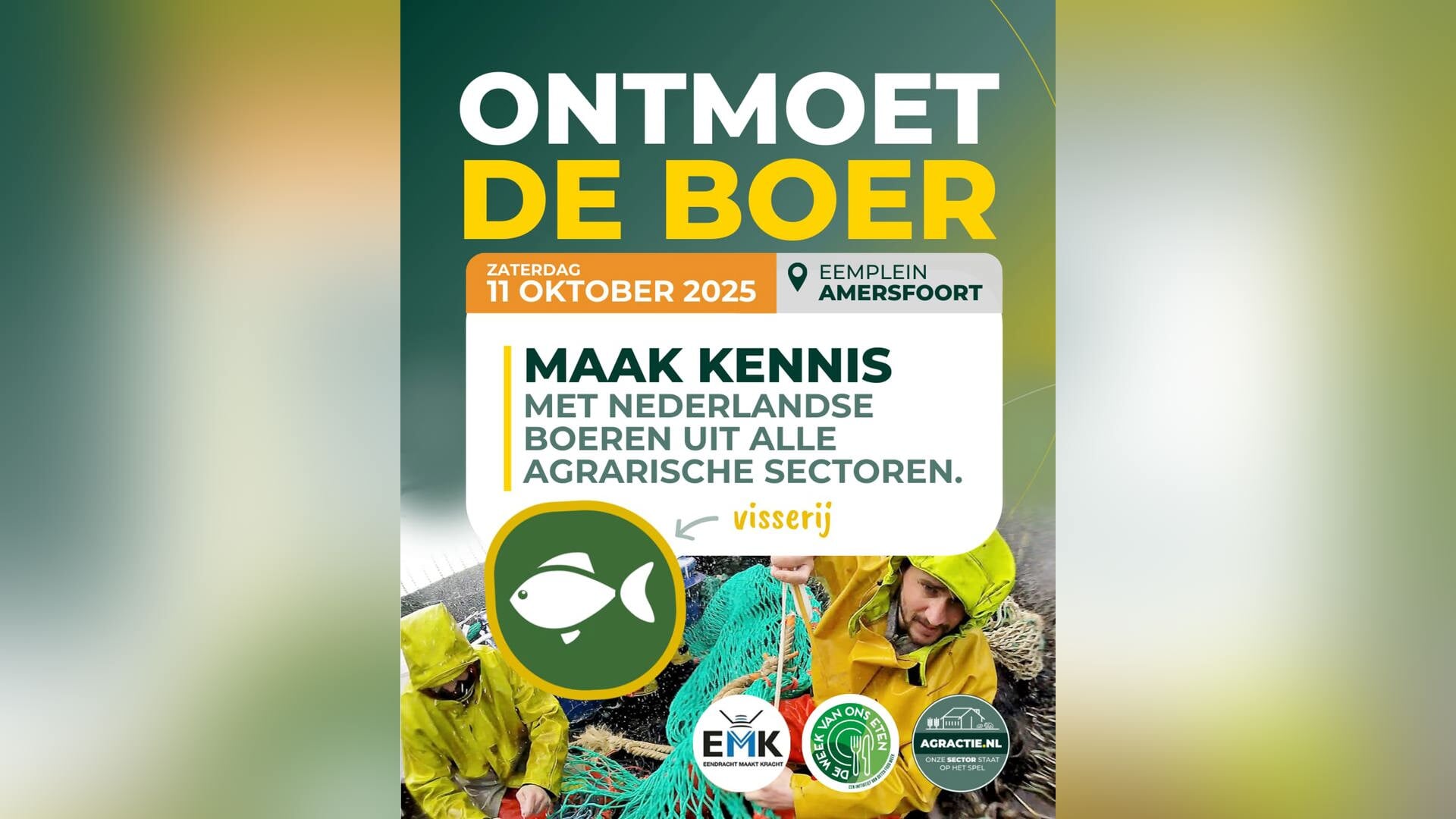 Ook vissers op dag ‘Ontmoet de Boer’ in Amersfoort