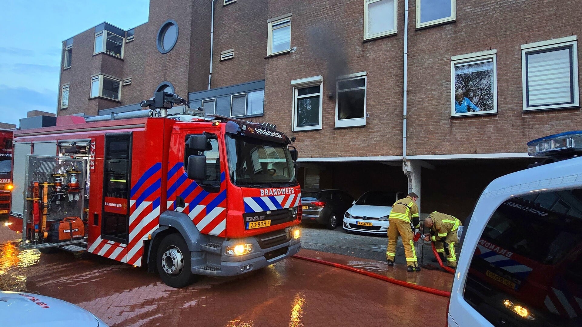 Veel rookontwikkeling bij keukenbrand
