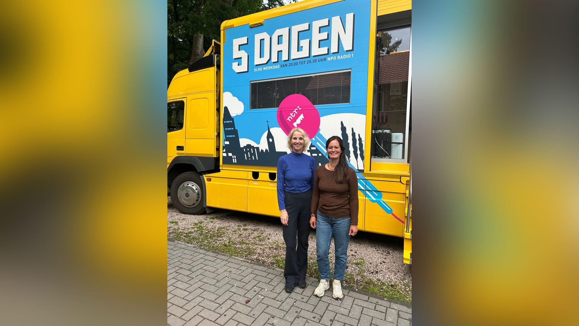 NPO 1 radioprogramma ‘5 dagen’ in Eerbeek