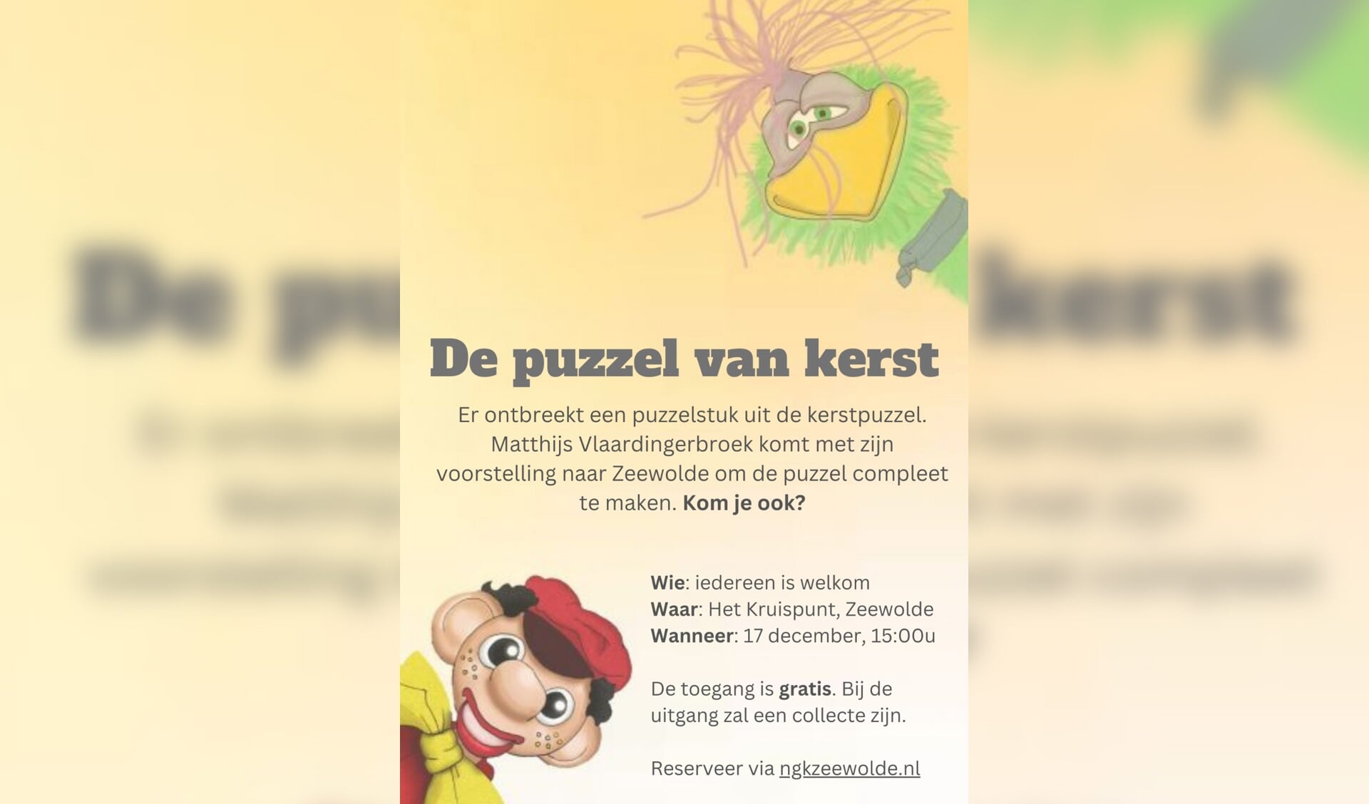 Kindertheater ‘De puzzel van Kerst’ Zeewolde Actueel Uw huisaan