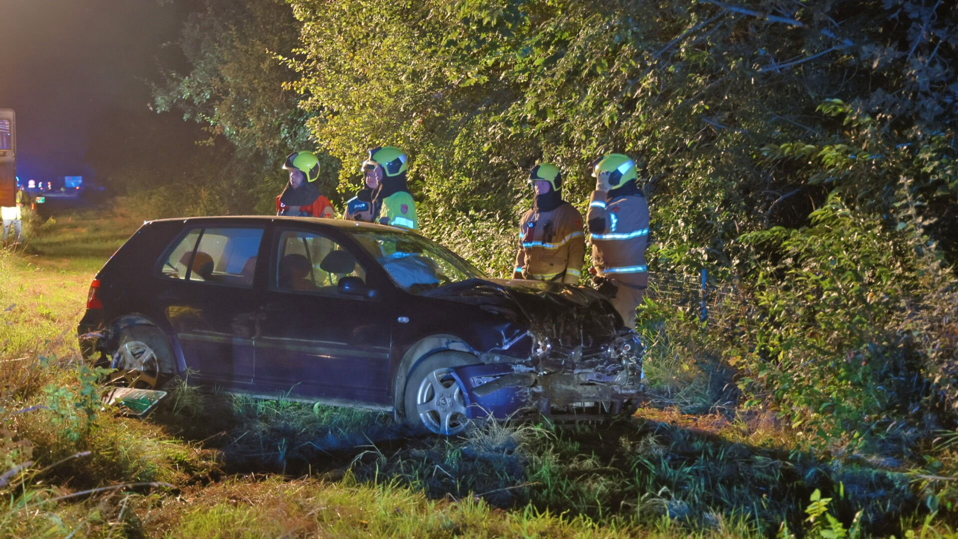 Materiële schade na nachtelijke aanrijding op A73