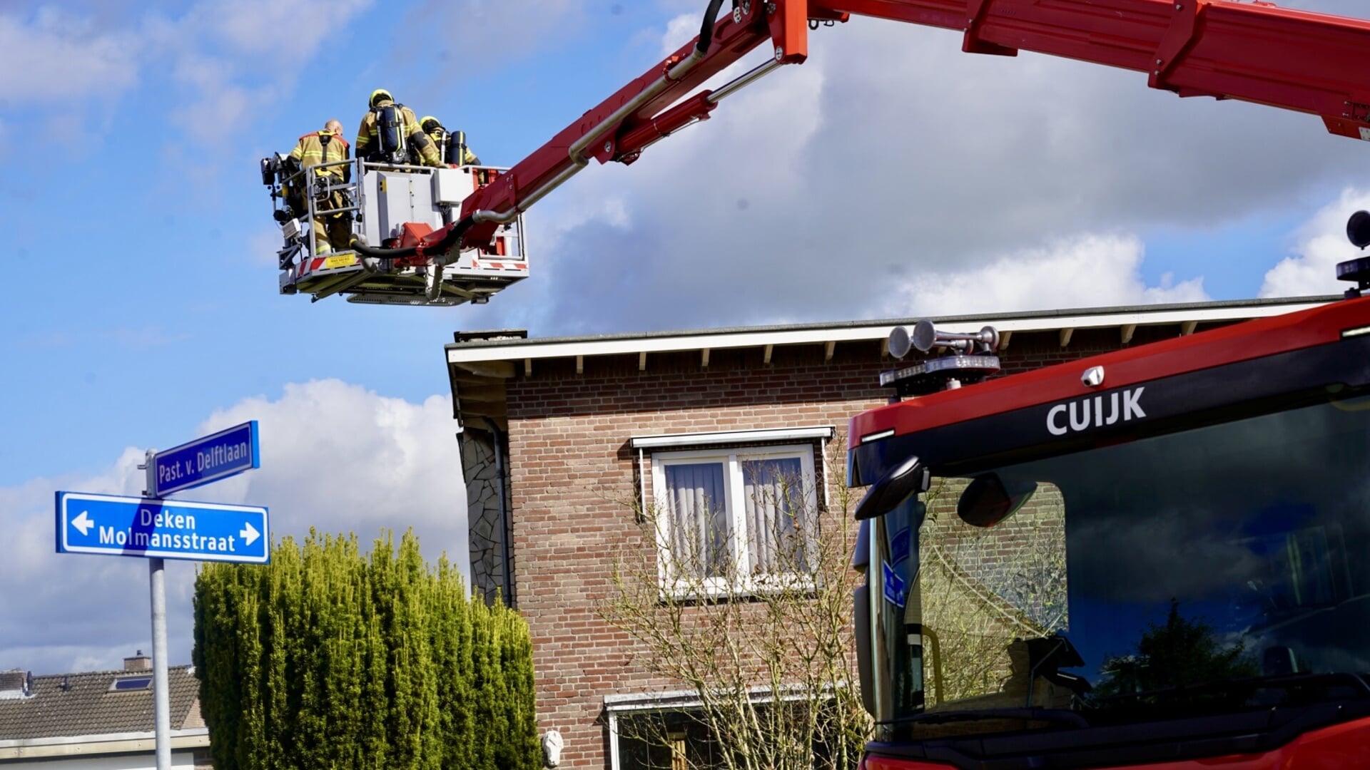 Brandweer in actie wegens schoorsteenbrand in Sint Anthonis