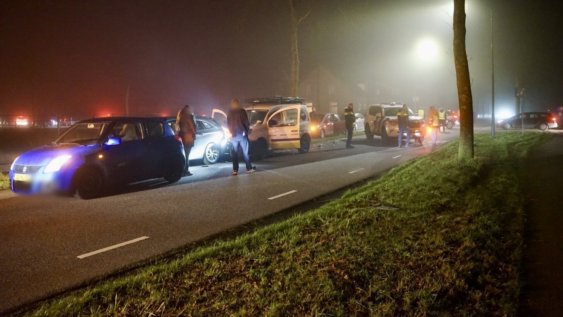Kopstaartaanrijding in dichte mist bij Langenboom
