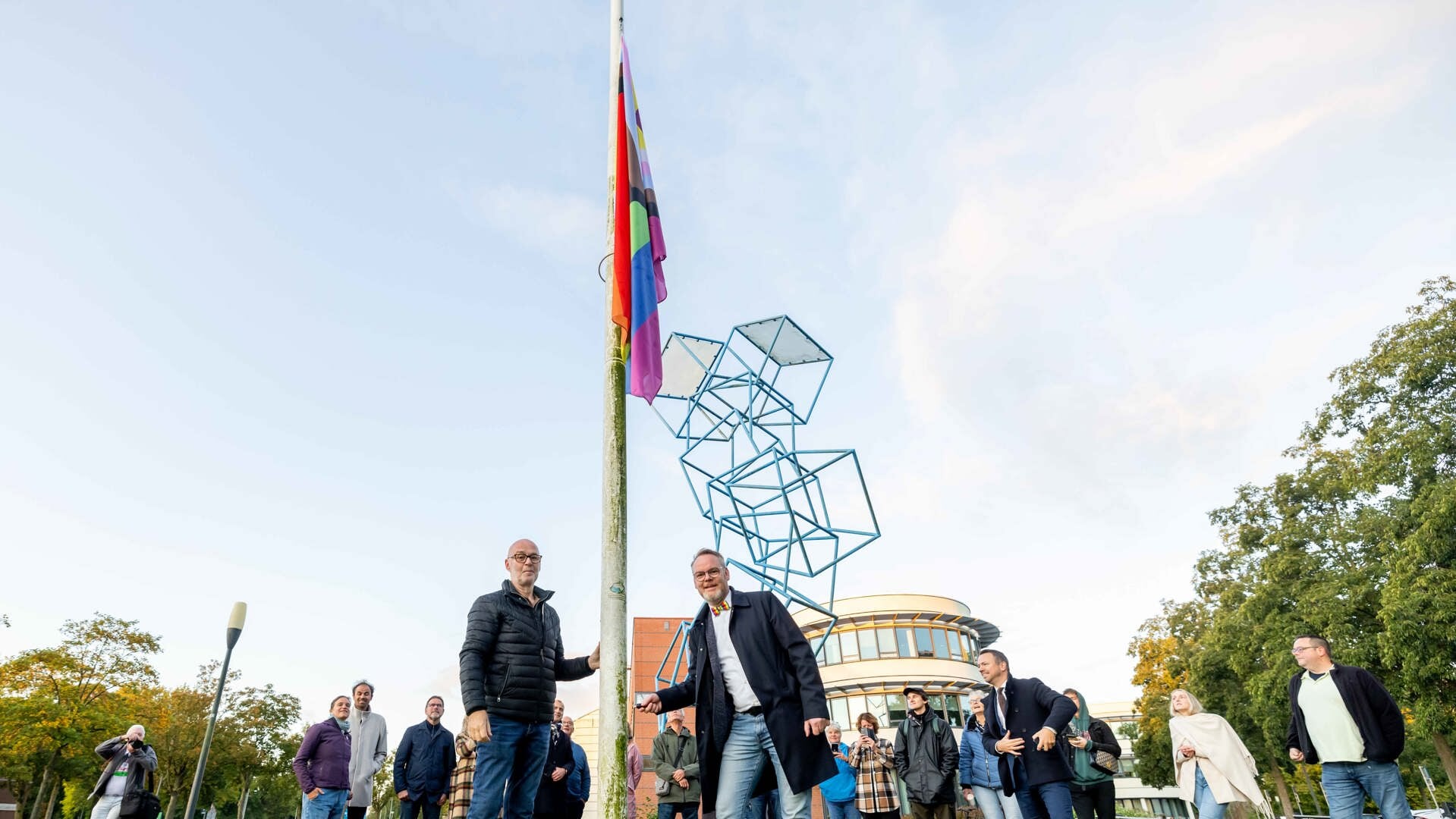 Flag raised for Coming Out Day 2024 (5 photos)