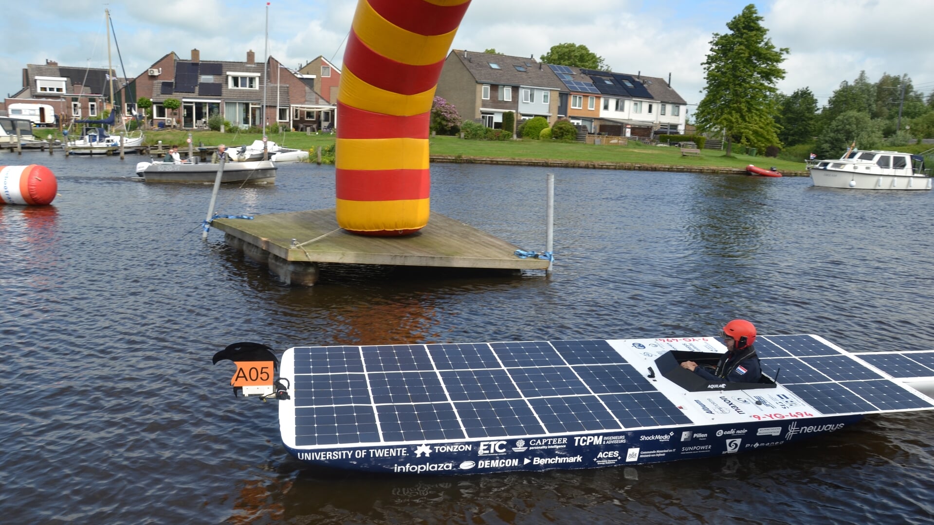 Solar Boat Twente wordt vierde op NK in Akkrum