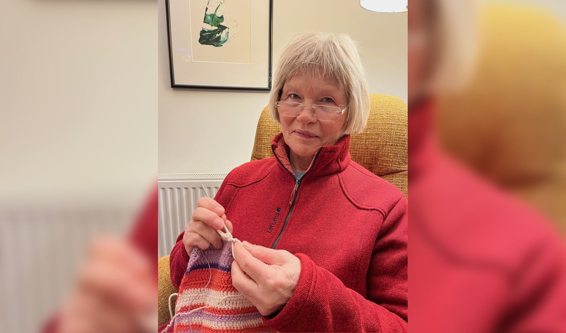 Tirtsa van den Berg exposeert in Bibliotheek Vledder met haar textielkunst