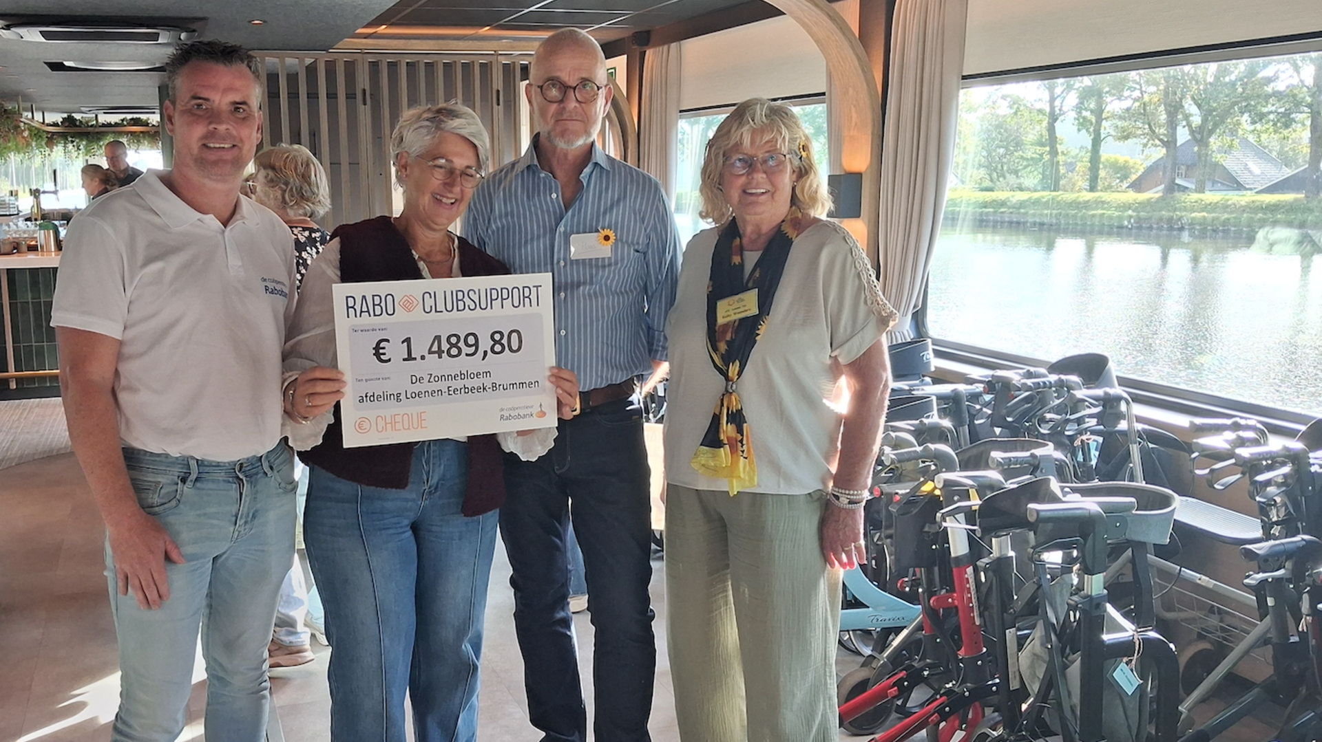 Zonnebloemboottocht toch een groot succes