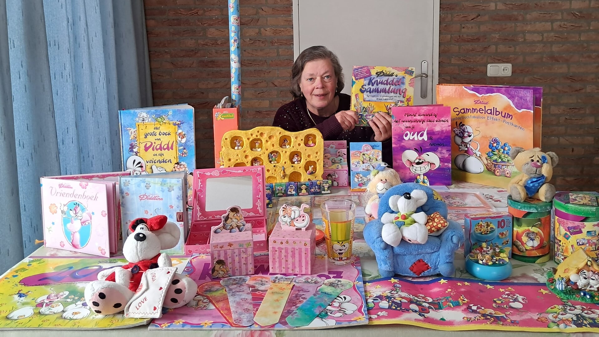 Tentoonstelling van Diddl op de verzamelbeurs in Zijtaart