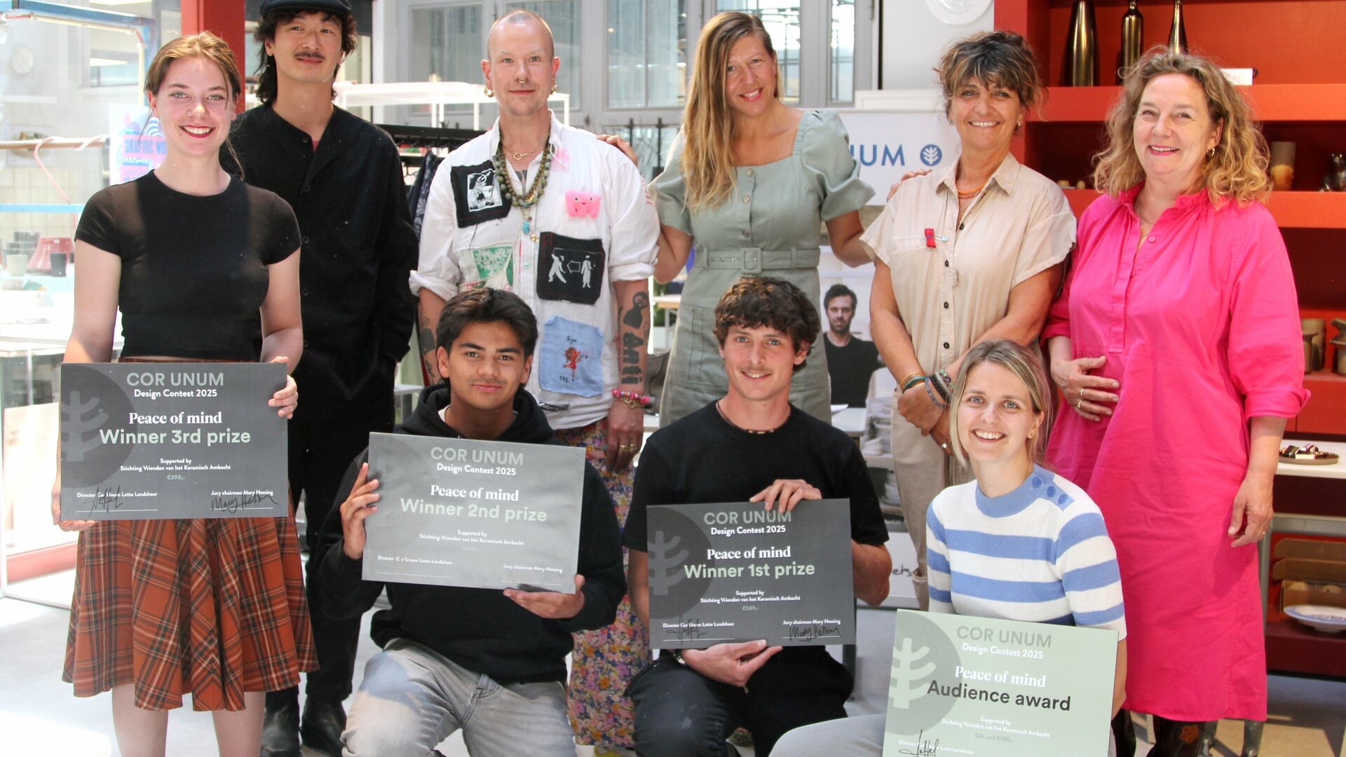 Winnaars ontwerpwedstrijd Cor Unum