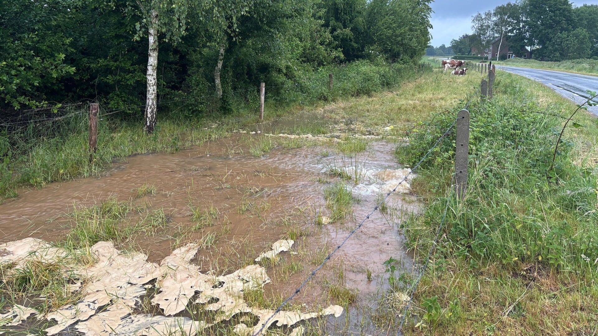 Oeffeltenaren zitten zonder water door gesprongen leiding