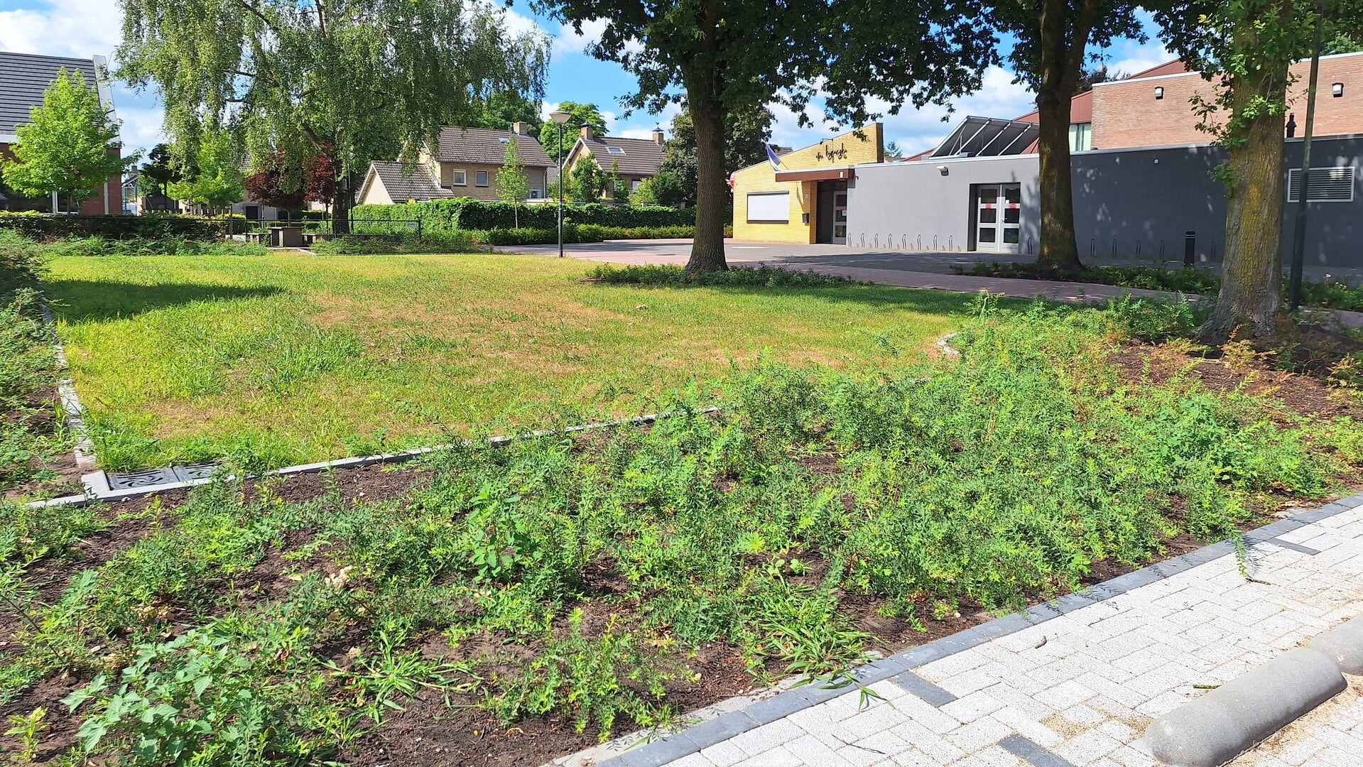 Buitenruimte Dorpshuis d’n Brak in Mariaheide weer fris en groen