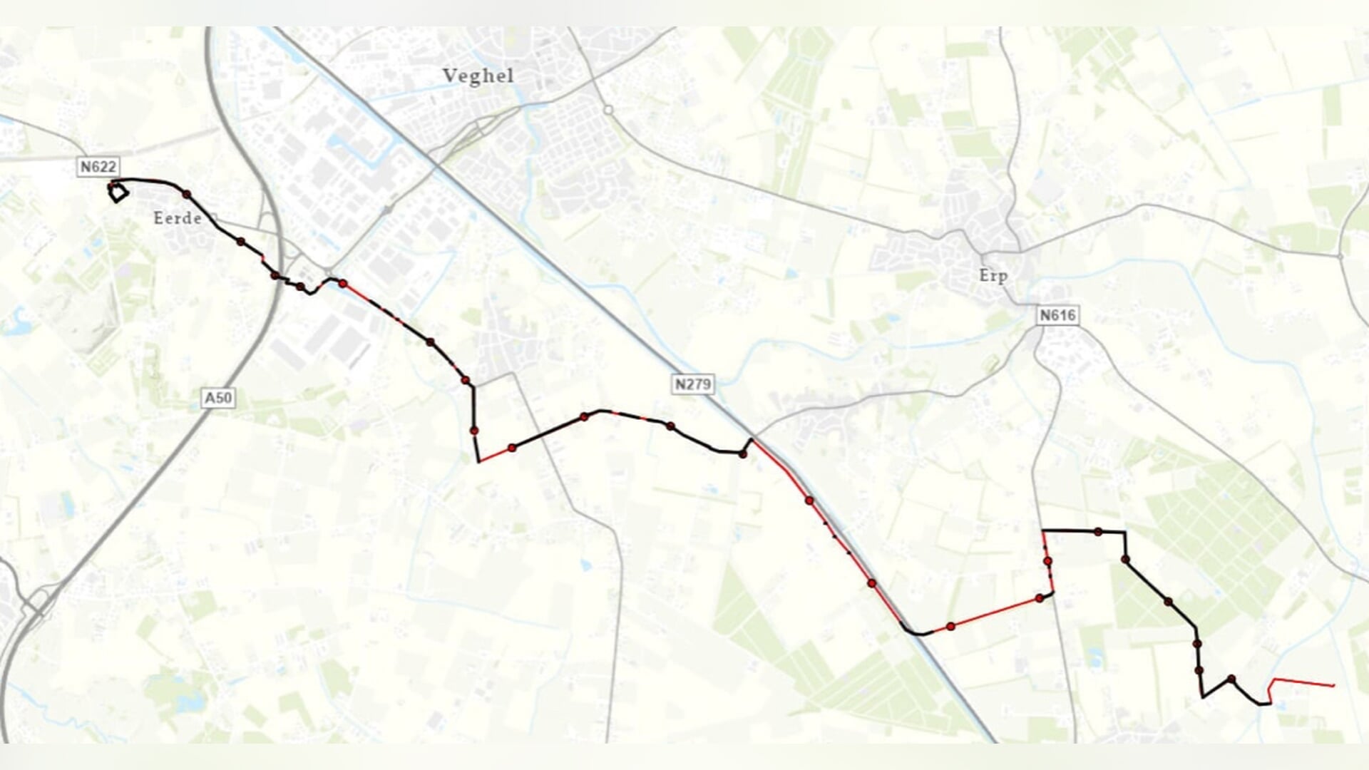 Graafwerkzaamheden tussen Boerdonk en Eerde: verkeersmaatregelen of omleidingen