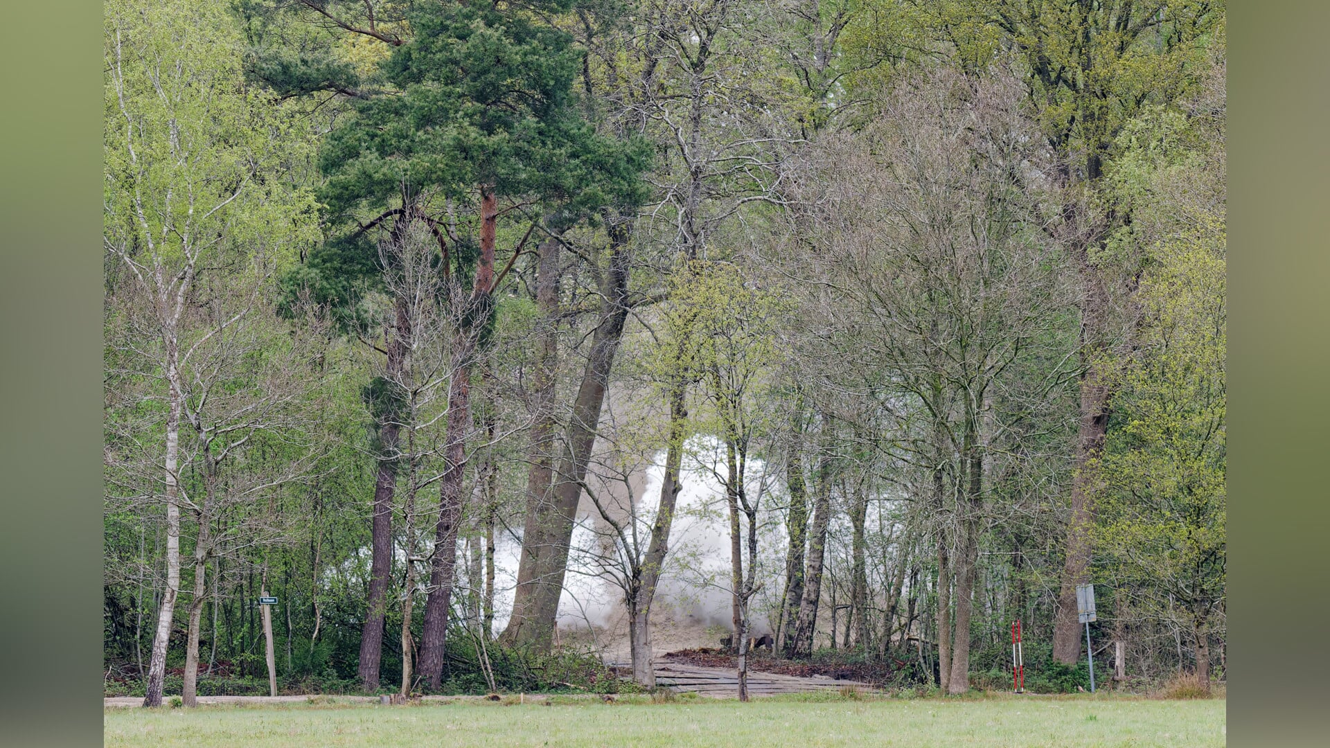 Vliegtuigbom tot ontploffing gebracht op het Holtingerveld