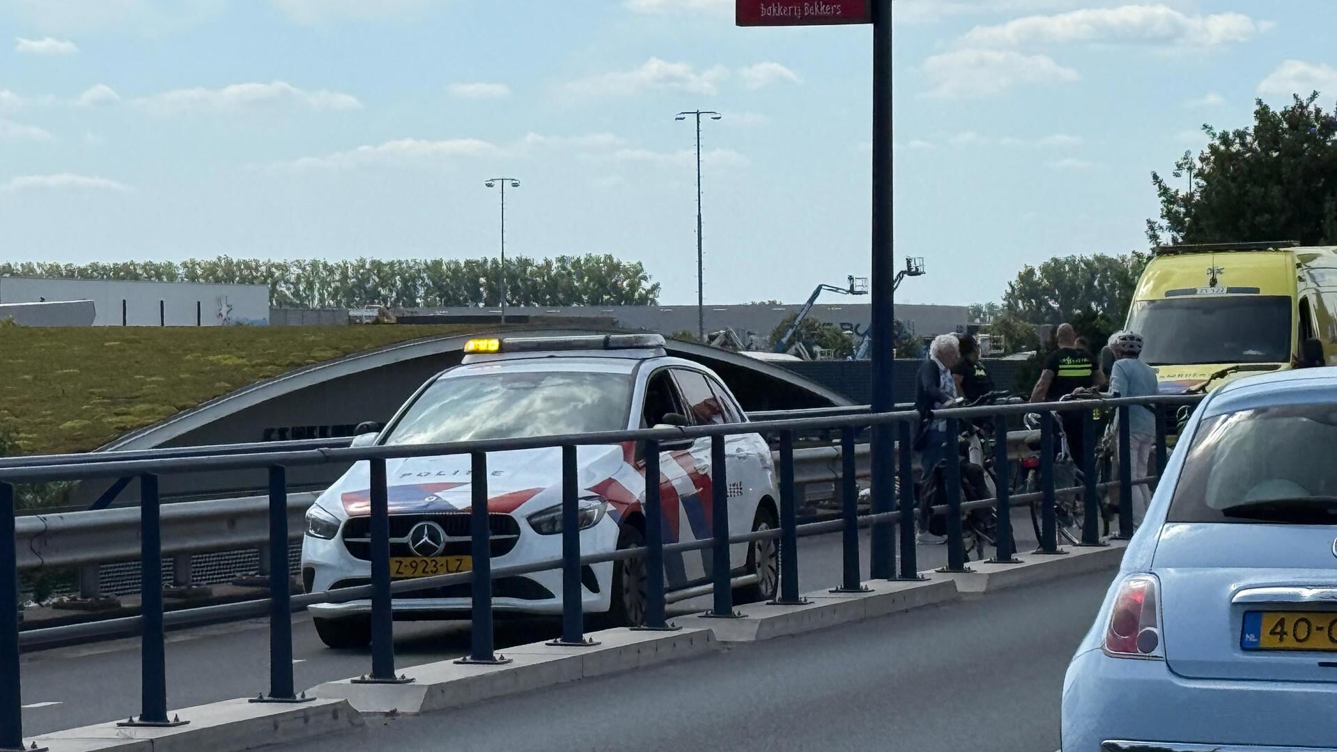 Gewonde bij aanrijding op Maxwell Taylorbrug