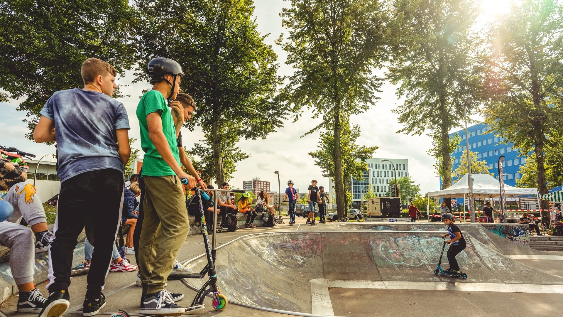 Agenda vrijdag 16 mei: Opening skatebaan | Own the Spot! | Concert Funky Jazz etc.