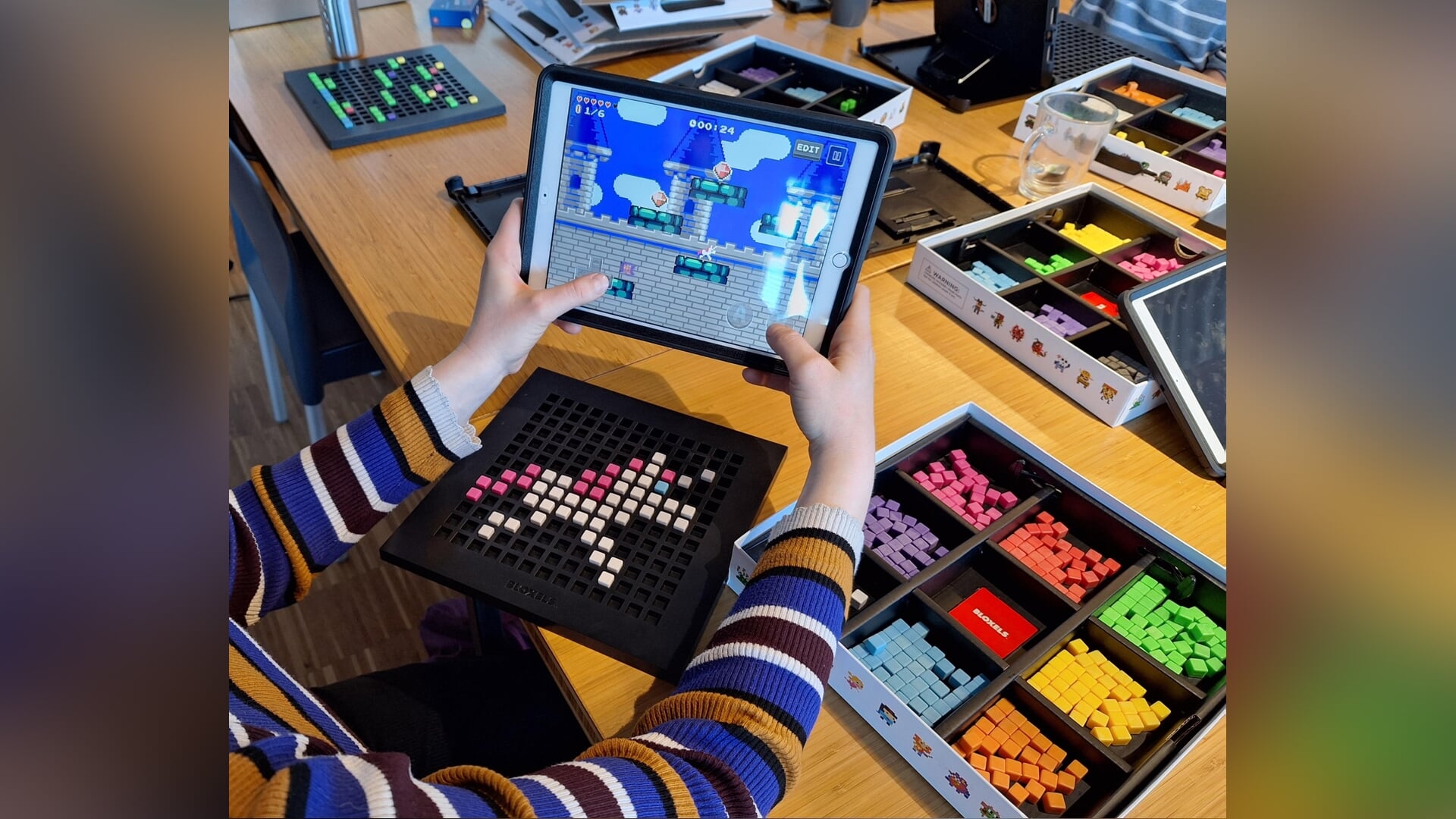 Ontwerp je eigen computerspel met Bloxels in Bibliotheek Biddinghuizen