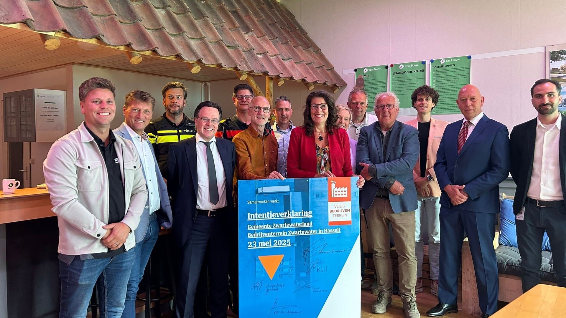Ondernemers tekenen voor een veilig bedrijventerrein in Hasselt