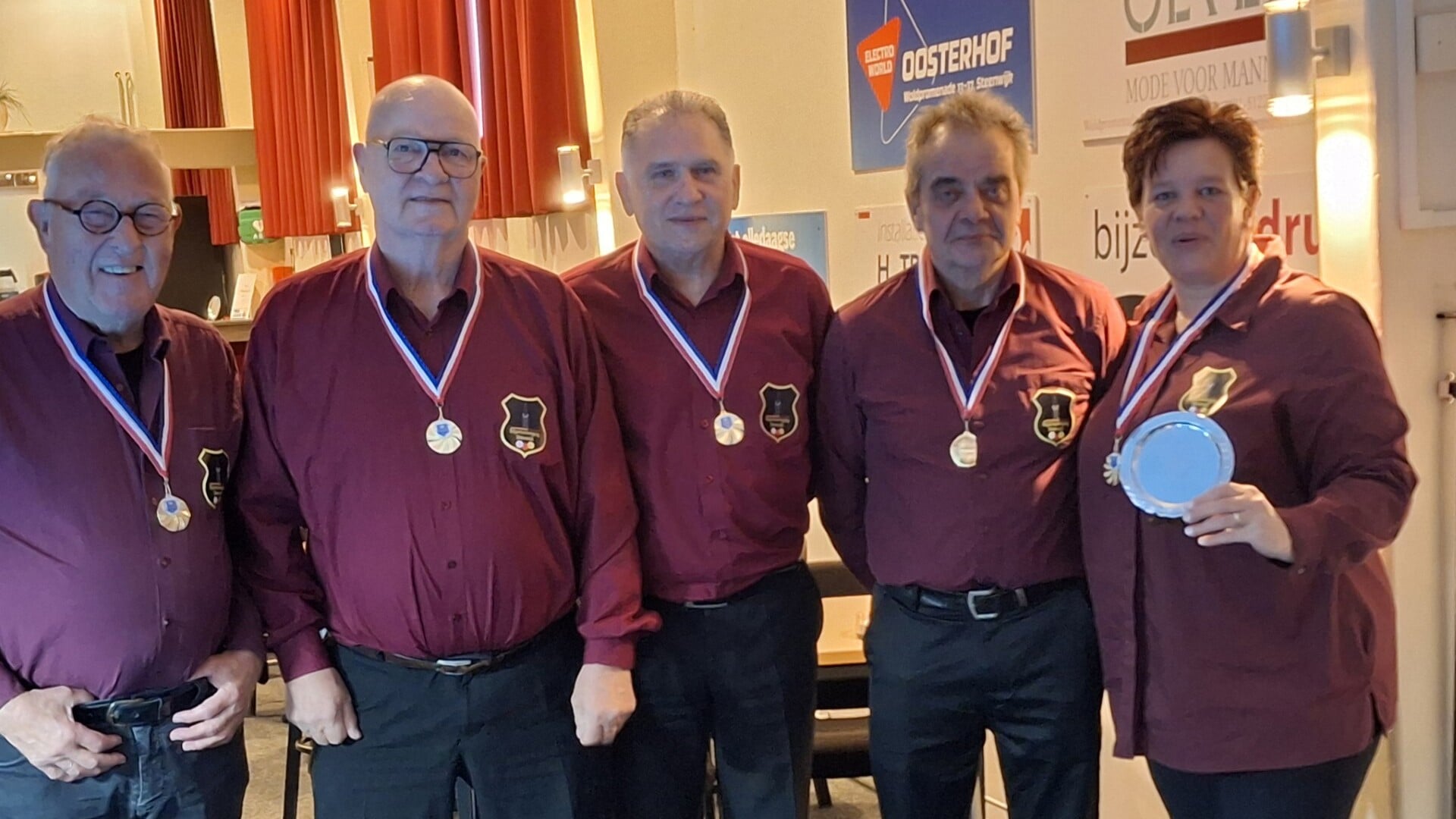 Tweede plaats voor Biljartvereniging Steenwijk 4 in tussenronde Driebanden groot A