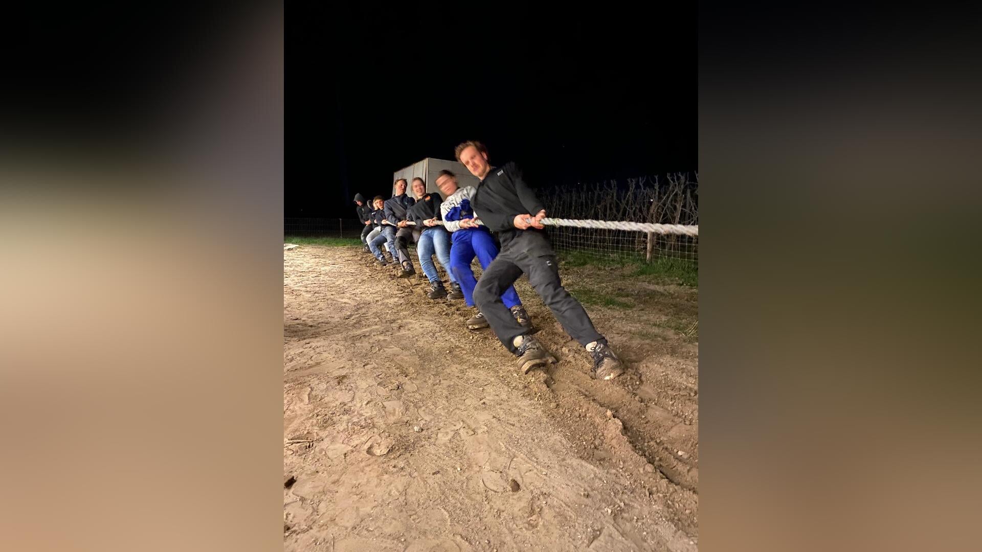 Touwtrekteam Het Loggertje in voorbereiding op Nederlands Kampioenschap