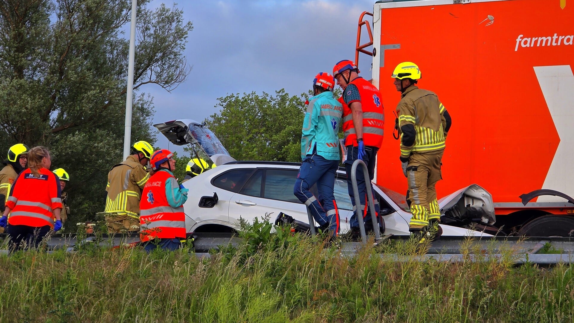 Gewonde bij ongeval op A12 ter hoogte van Waddinxveen