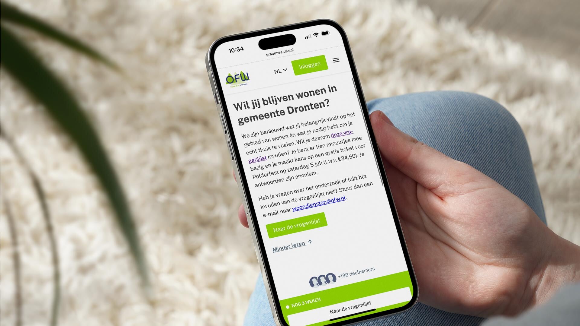 Woningcorporatie OFW onderzoekt woonwensen jongeren in Dronten
