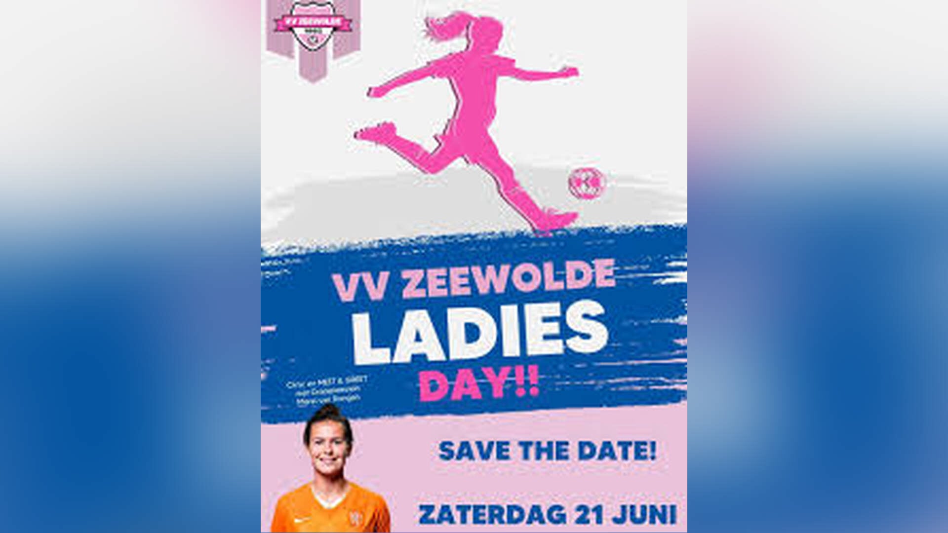 Nederlands elftal-speelster Merel van Dongen op Ladies Day VV Zeewolde