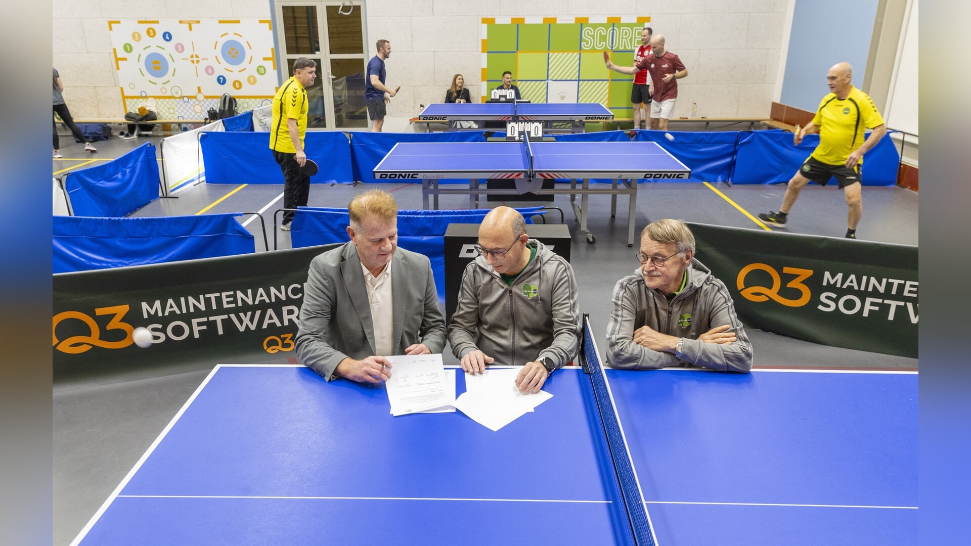 Q3 hoofdsponsor Bedrijven Tafeltenniscompetitie Maashorst