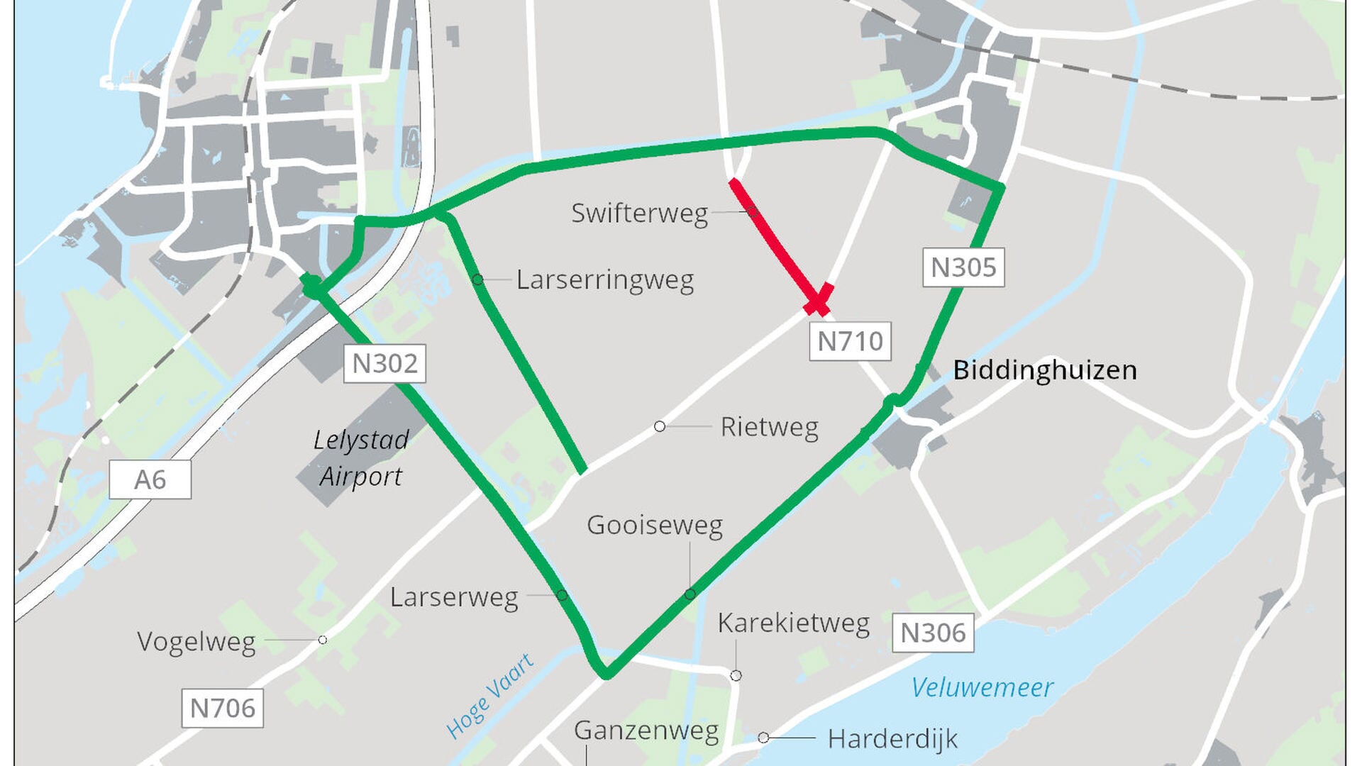 Swifterweg en rotonde Rietweg vanaf 7 juli tijdelijk afgesloten