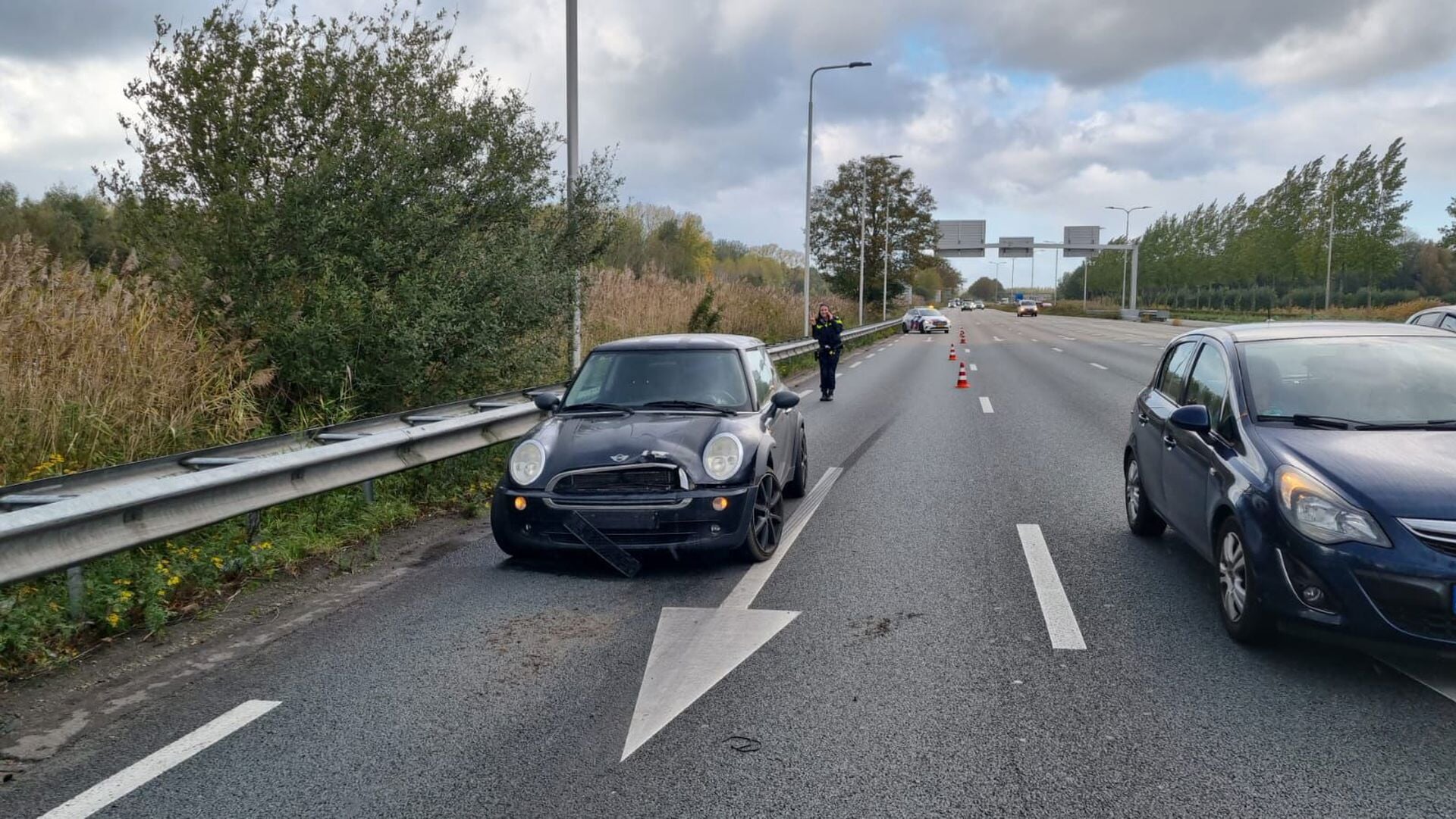 Kop-staartbotsing op N279 bij Veghel
