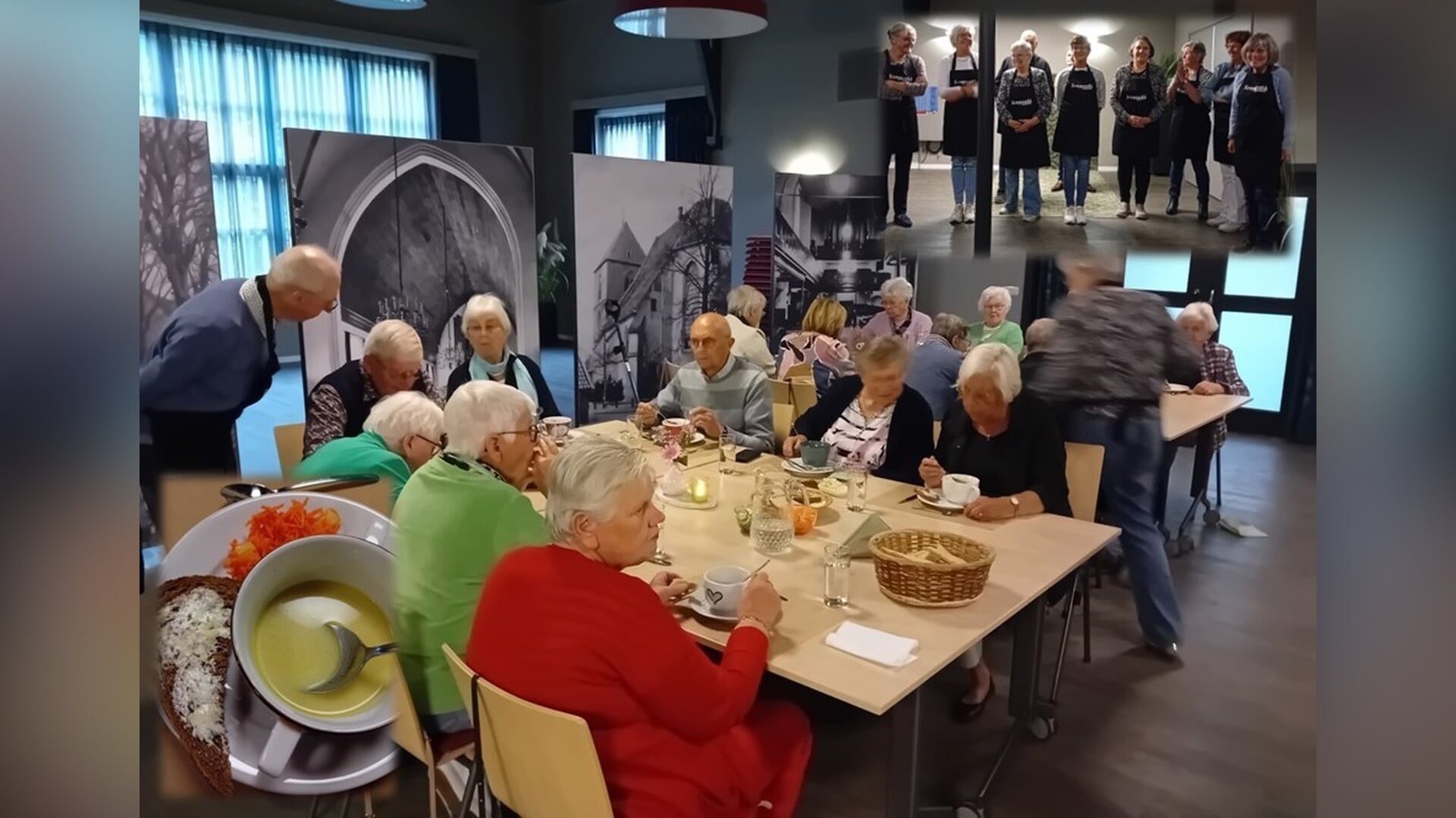 ‘Het is heel gezellig zo en erg lekker!’