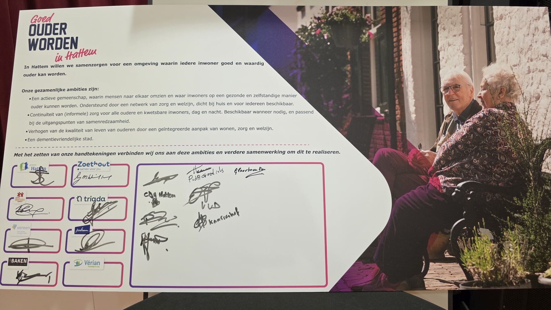 Intentieverklaring Goed ouder worden in Hattem ondertekend