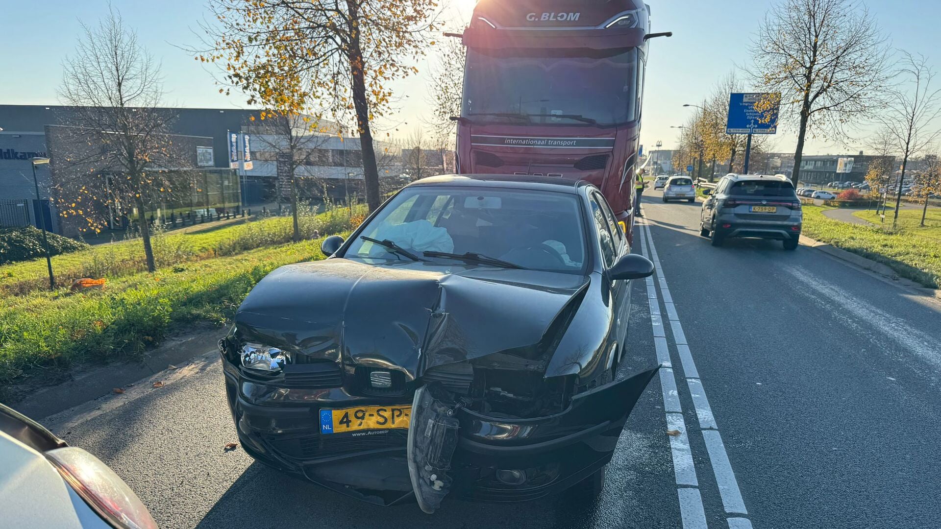 Kettingbotsing op de Corridor zorgt voor verkeerschaos