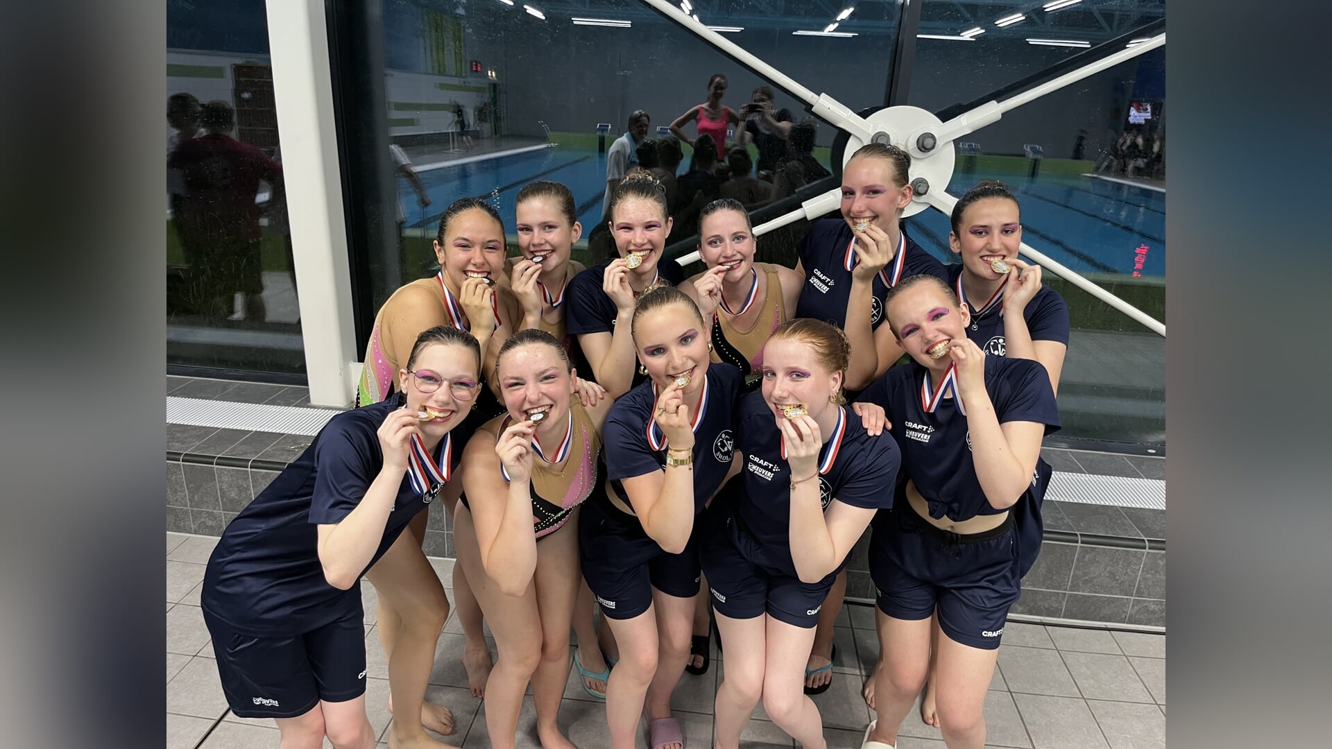 Goud, zilver én brons voor synchroonzwemmers in Zwolle