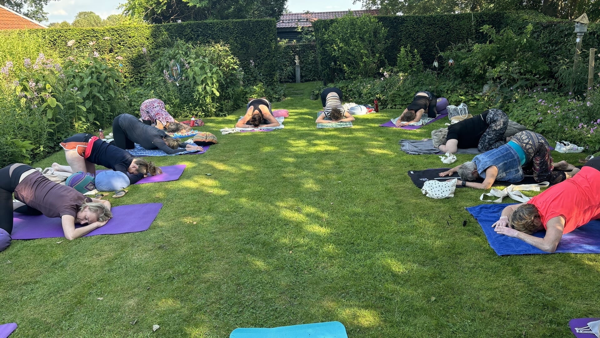 Zomer in de Maartjestuin met een yogaretreat