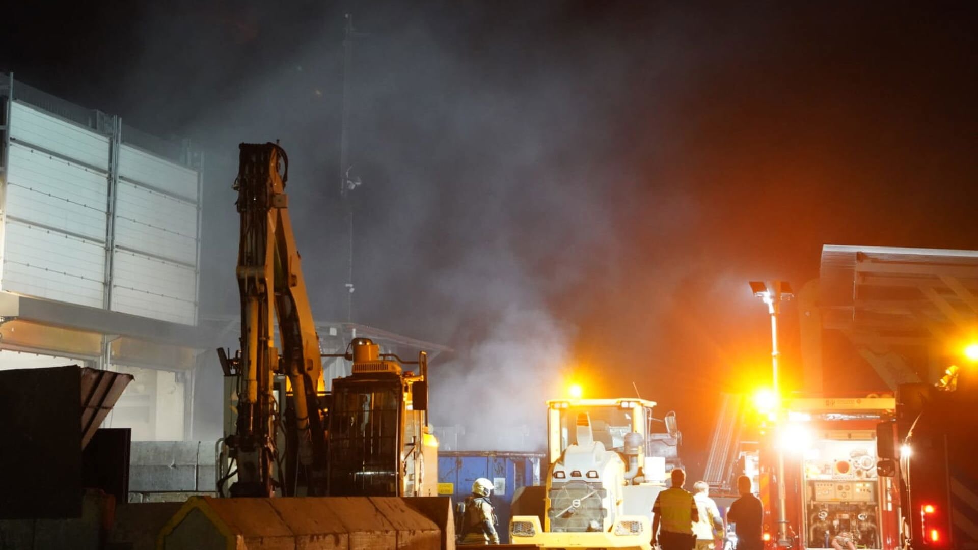 Brand bij HKS Metals aan de kalkovens in Zwartsluis