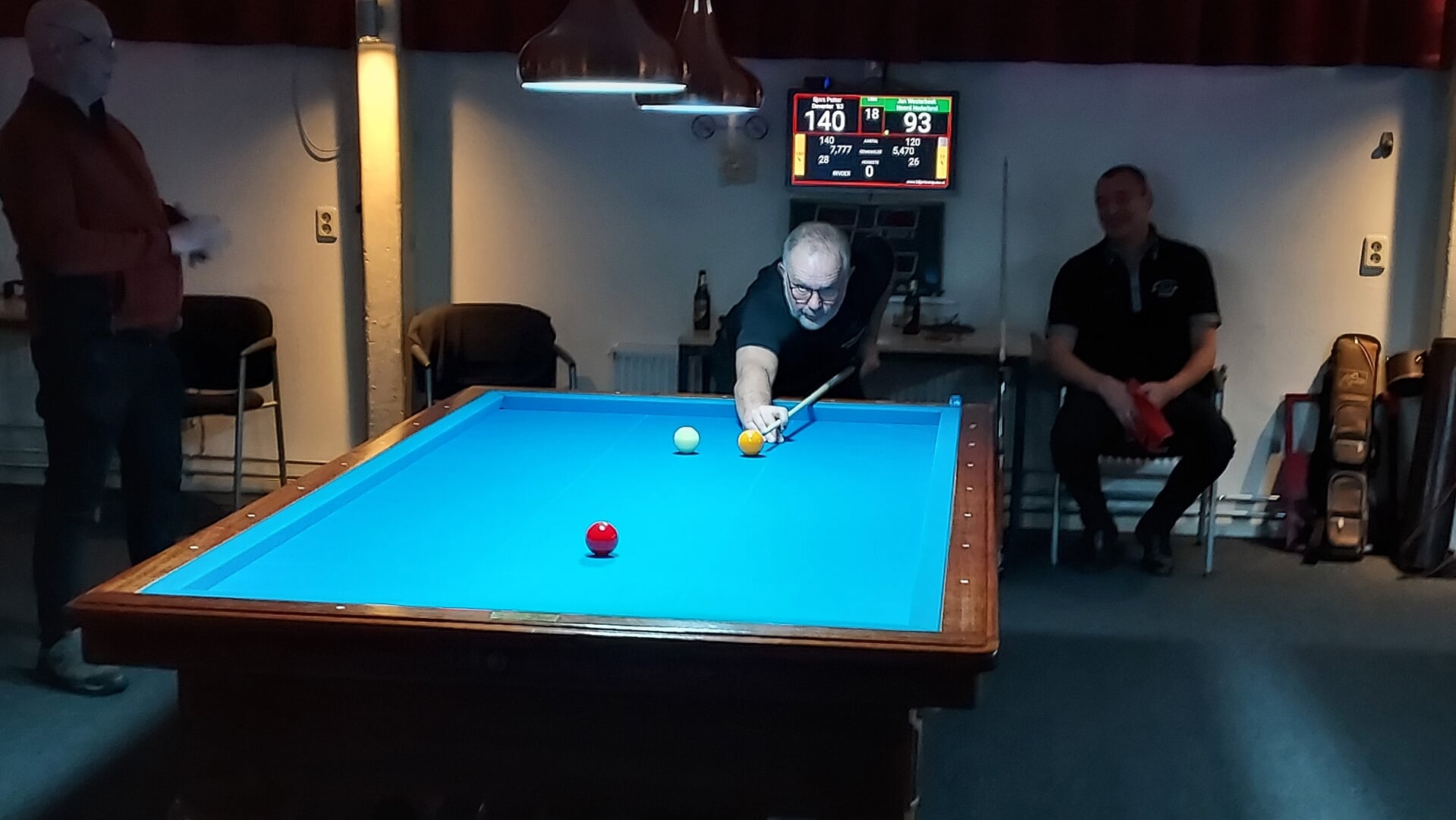 Winst voor Jan Westerbeek in voorwedstrijden Driebanden klein, klasse 1