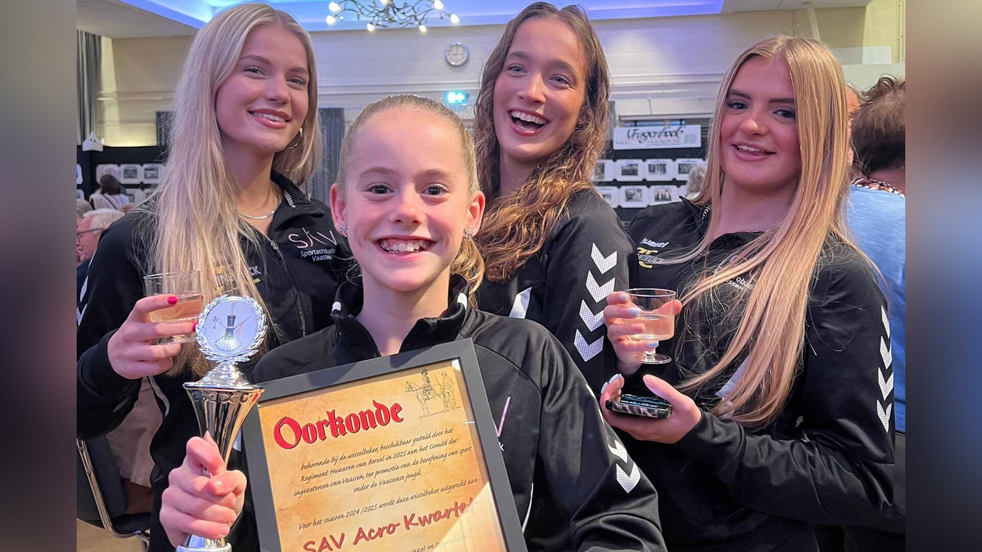 Sportacrobatiek Vaassen wint eerste ‘Huzaartje’