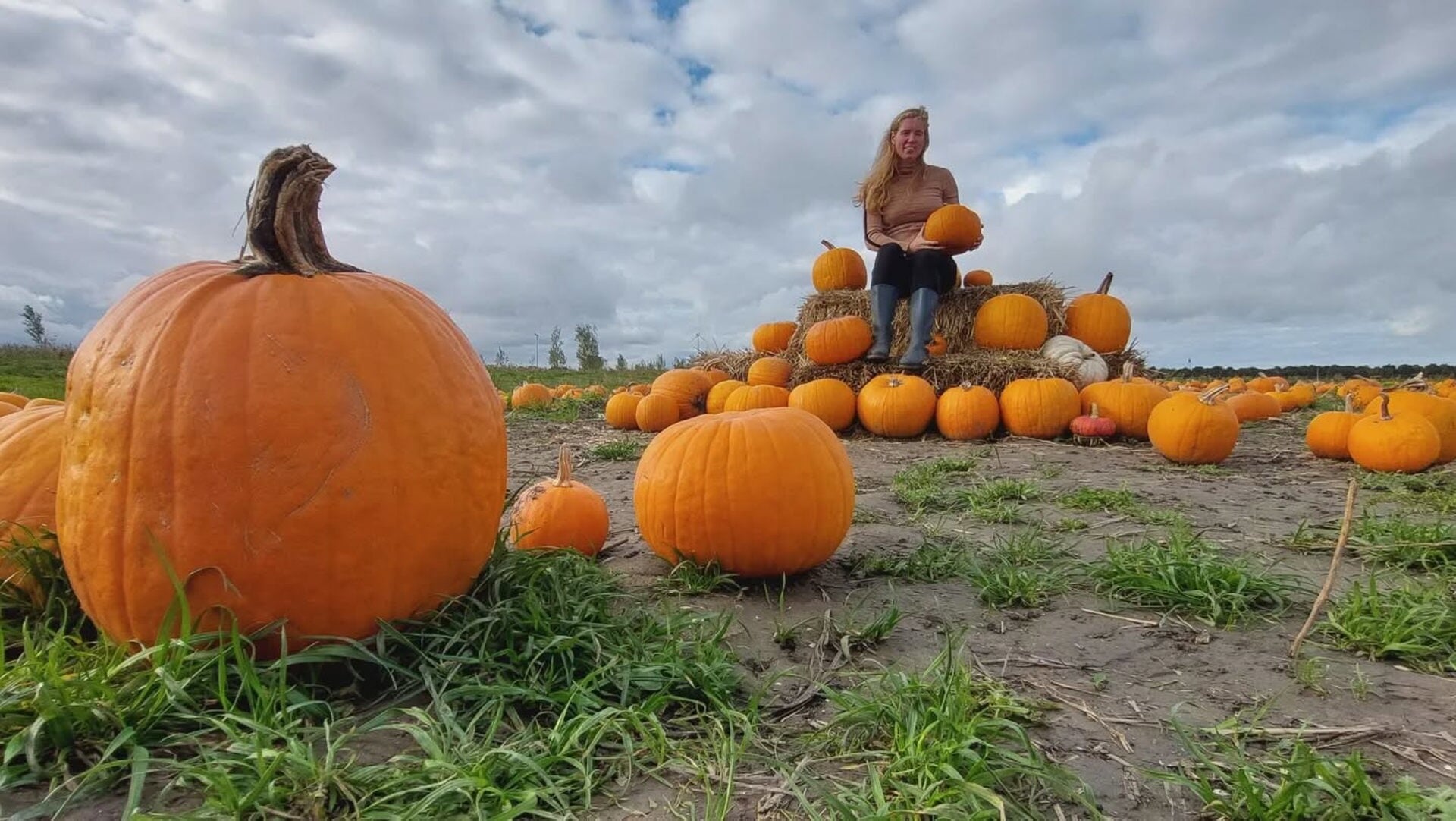 Selfies met pompoenen blijkt ‘hot’