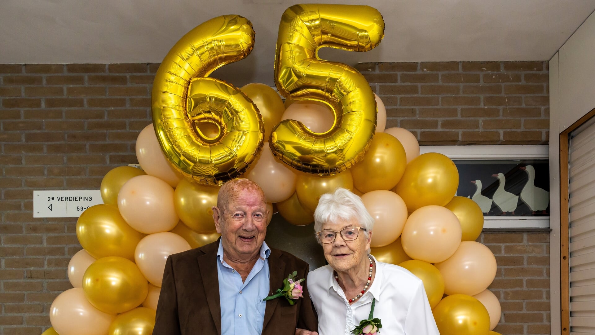 Echtpaar Ganseij-Schutte 65 jaar getrouwd