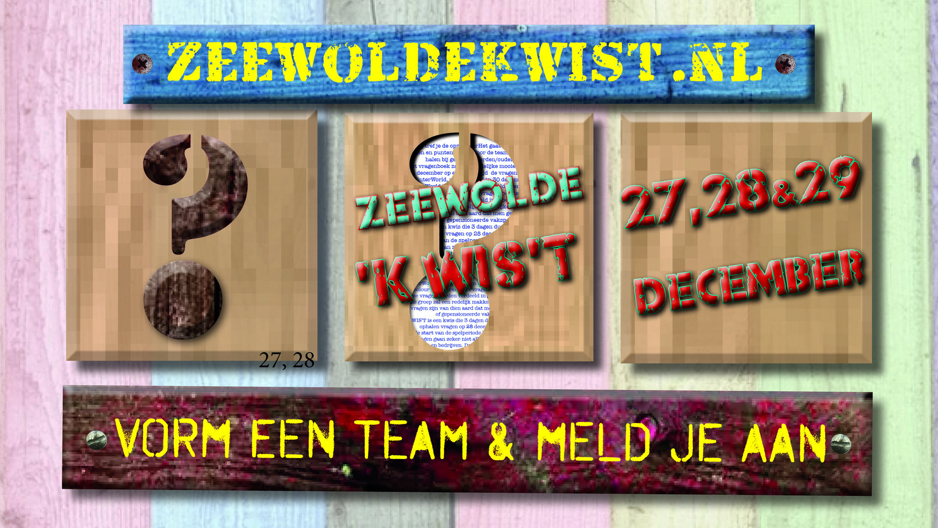 Na kerstdagen tiende editie Zeewolde ‘K WIS’T