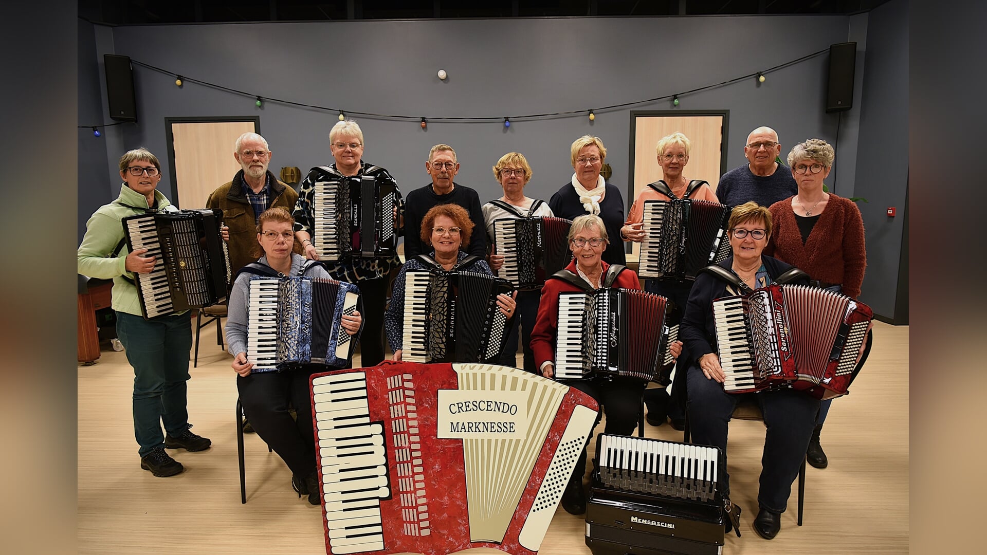 Accordeonvereniging Crescendo Marknesse treedt op tijdens Mantelzorgdag.