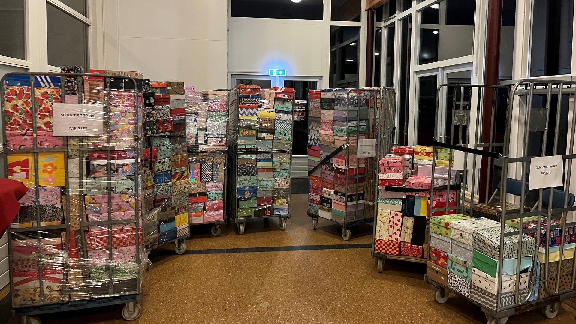 Schoenendoosactie succesvol van start gegaan