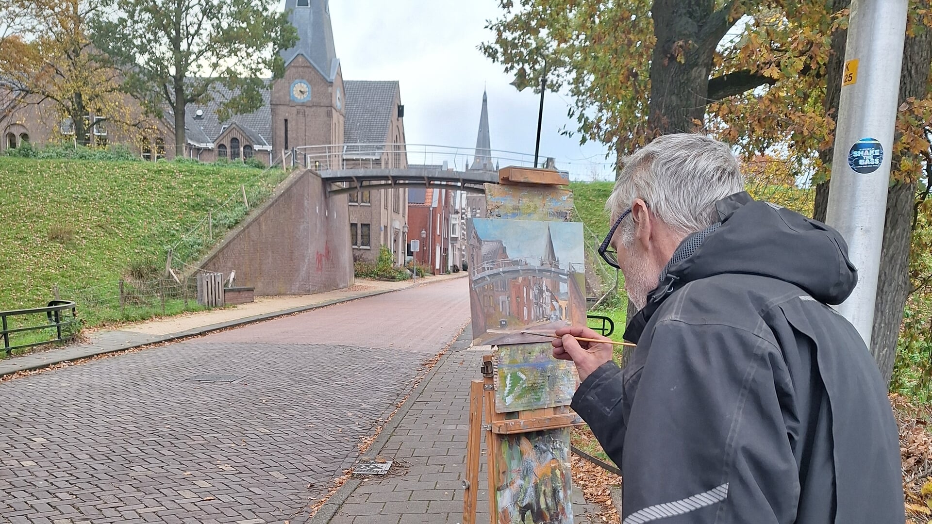 Lezersfoto: Schilderen in de Onnastraat