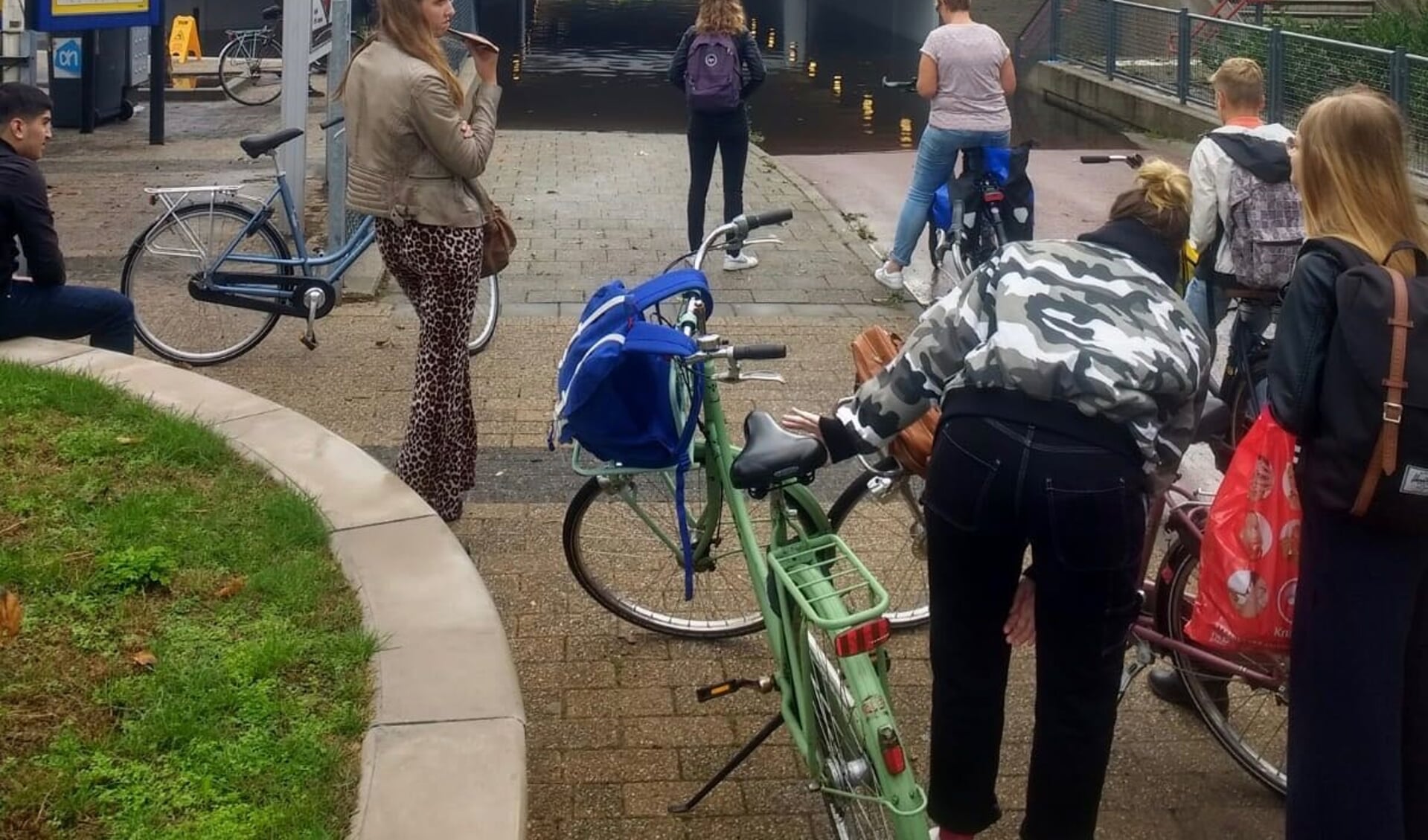 Flinke overlast door ondergelopen fietstunnel