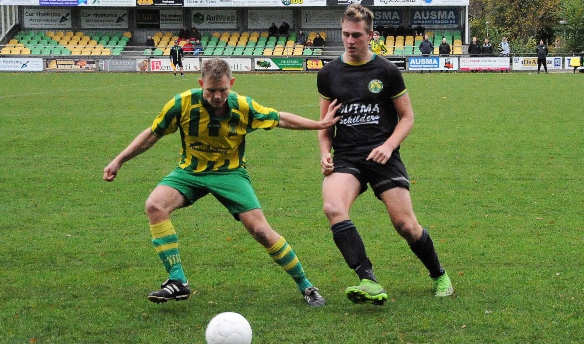 Jan Bandstra matchwinnaar in groen-gele derby Harkema Opeinde - Ropta Boys
