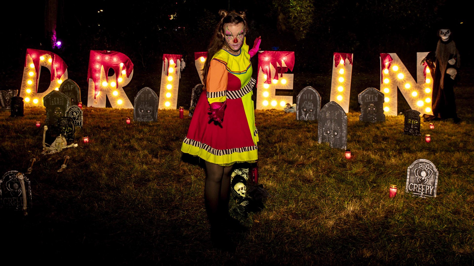 Win een gratis autoticket voor de Spooky Movie (6+) tijdens Halloween Drive In Bioscoop