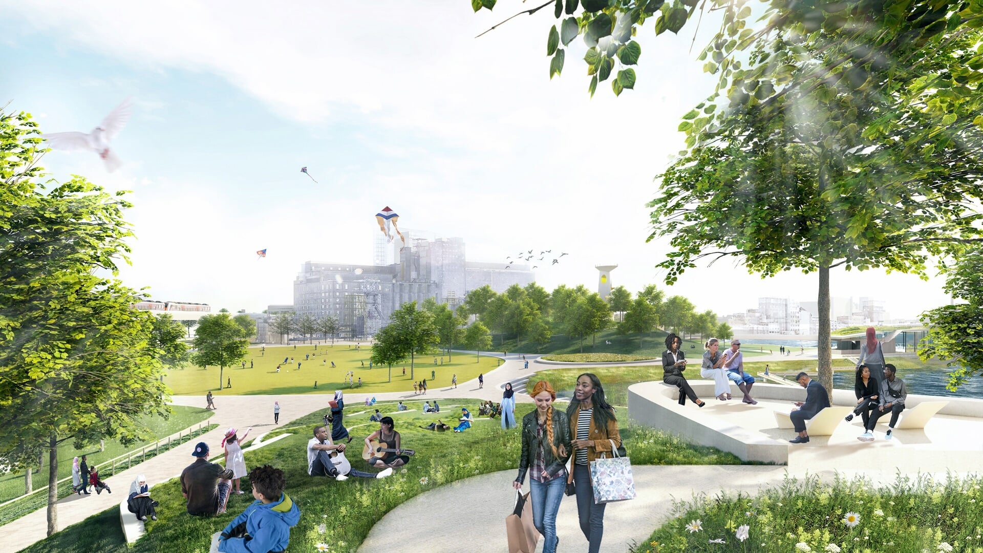 Vijf verschillen tussen de nieuwe parken in de Maashaven en de ...