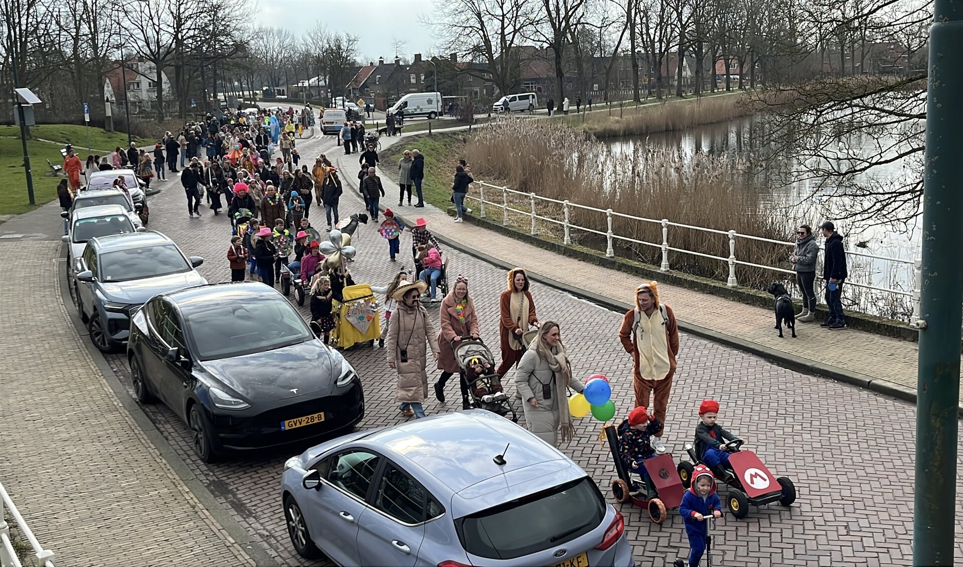 Carnavalsoptocht door Willemstadse basisscholen